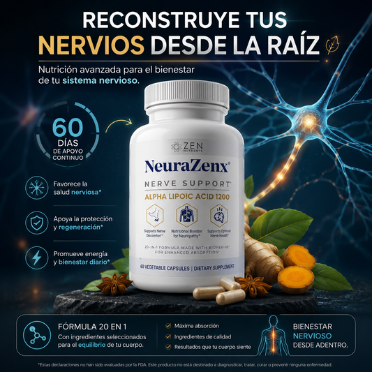 NeuraZenx® — Soporte Avanzado para Nervios | Ácido Alfa Lipoico OFERTA PREMIUM