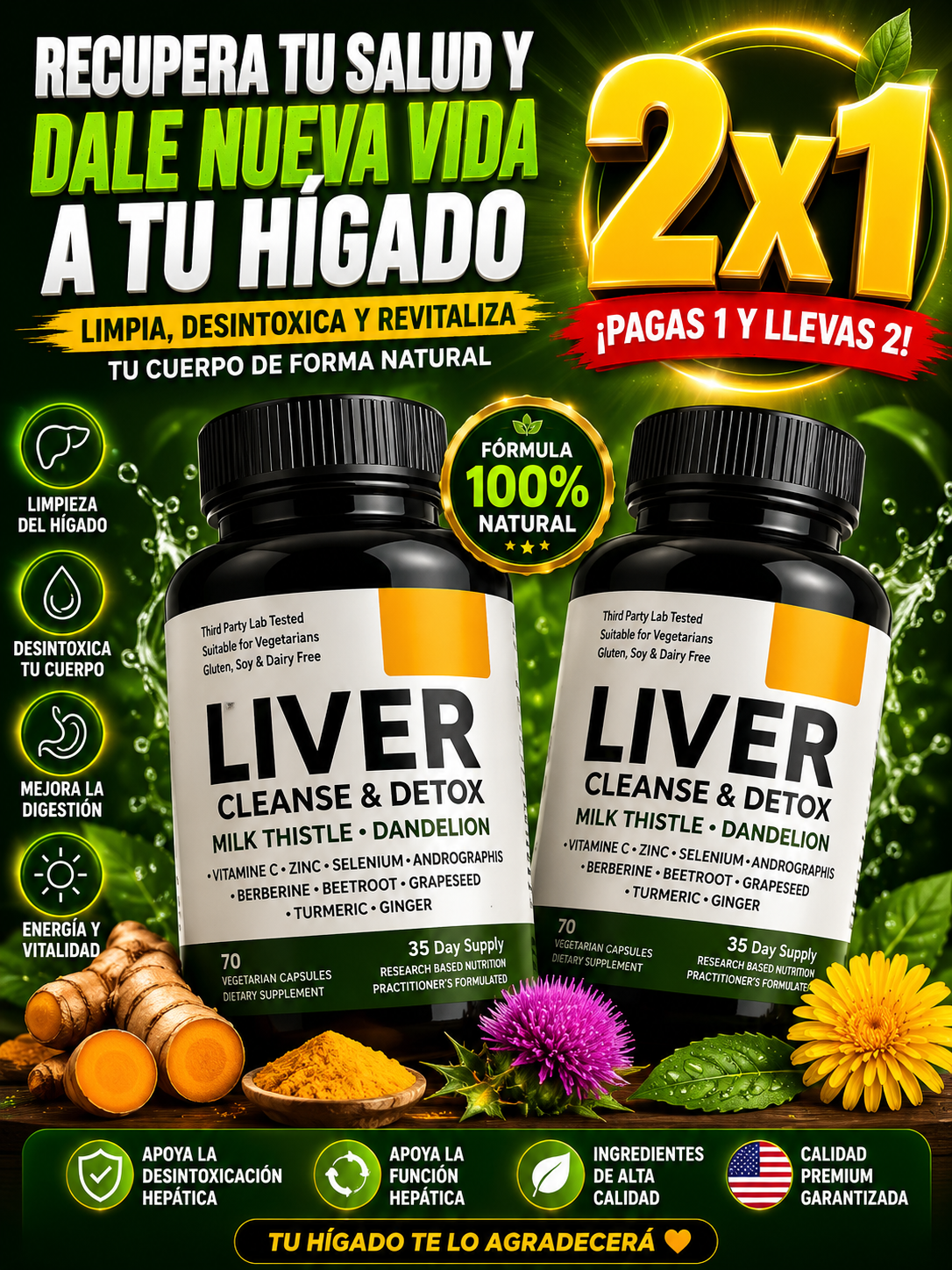 🔥 DOBLE TRATAMIENTO LIVER CLEANSE & DETOX 🔥